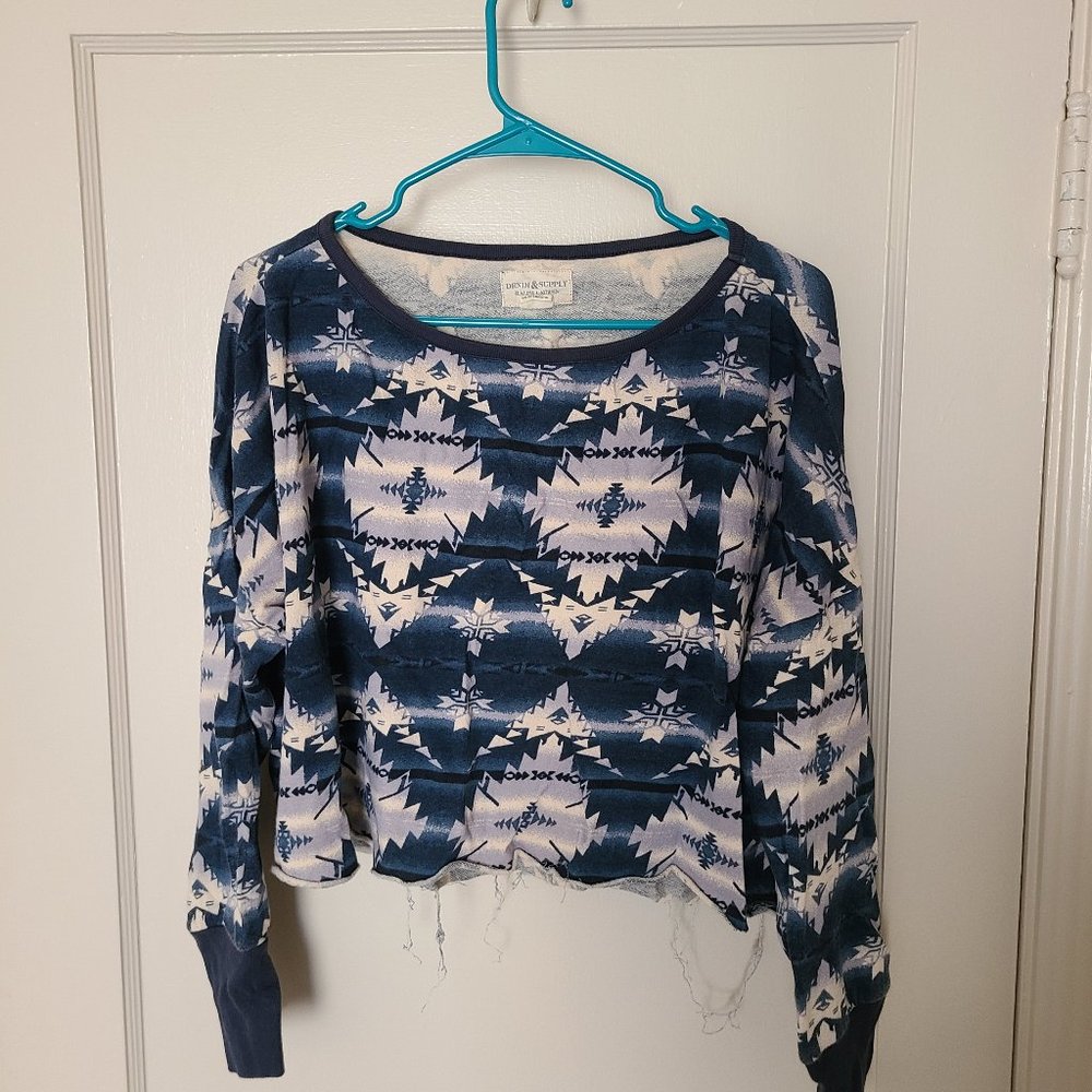 Aztec Crop Sweater